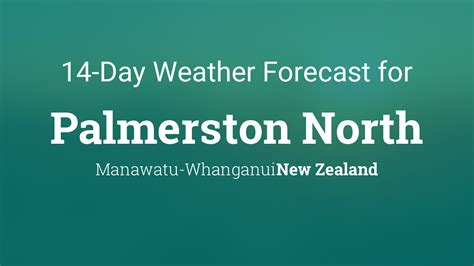 weather forecast for palmerston north nz