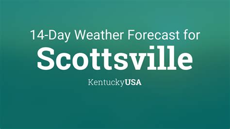 weather forecast for scottsville kentucky