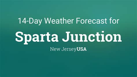 weather forecast for sparta nj