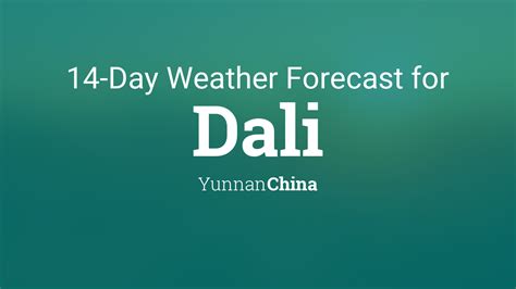 weather forecast in dali yunnan