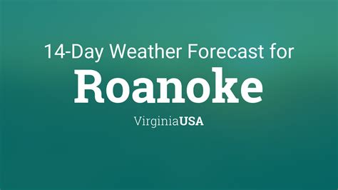 weather forecast in roanoke va
