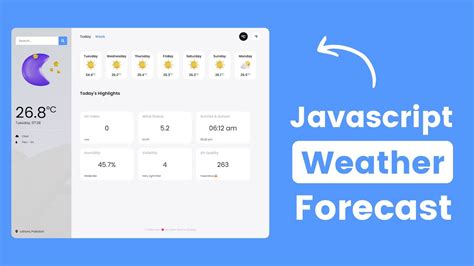 Weather Forecast Javascript Code