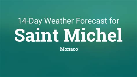 weather forecast monaco 14 days