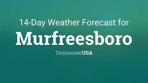 weather forecast murfreesboro tn today