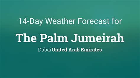 weather forecast palm jumeirah