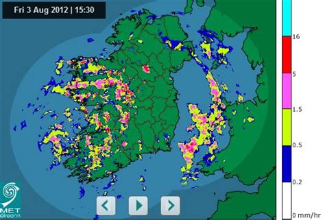 weather forecast radar map live ireland