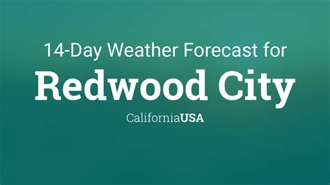 weather forecast redwood city california