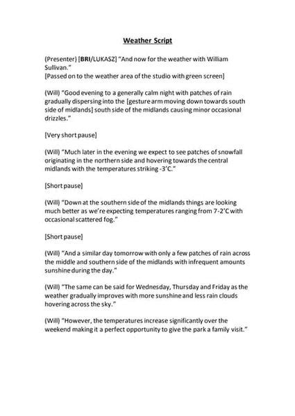 weather forecast script example typhoon