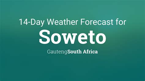 weather forecast soweto today