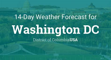 weather forecast washington dc month