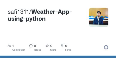 Weather Forecasting App Using Python Github