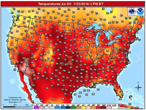 weather heat map usa