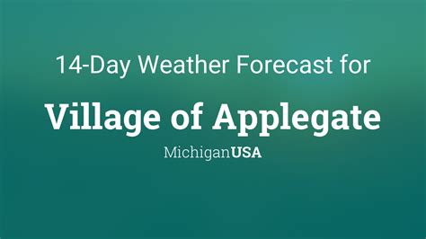 Weather In Applegate Mi