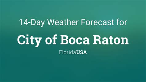 weather in boca raton fl today