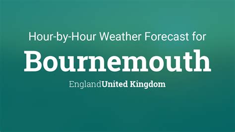 weather in bournemouth today hourly