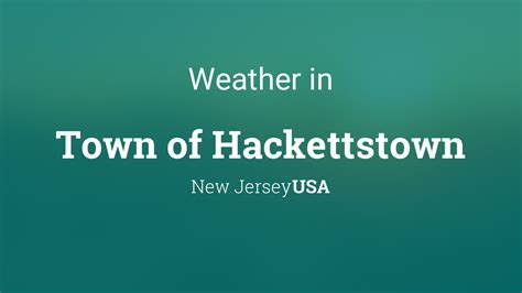 weather in hackettstown new jersey