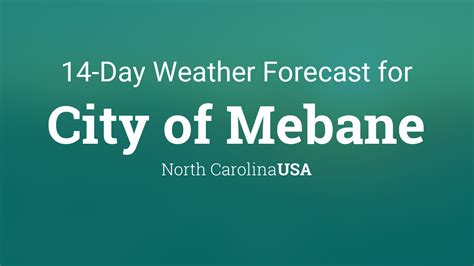weather in mebane nc today