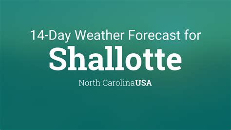 weather in shallotte nc saturday