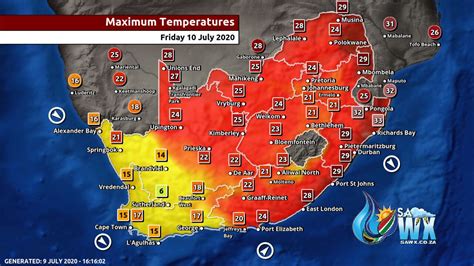 weather in south africa in july