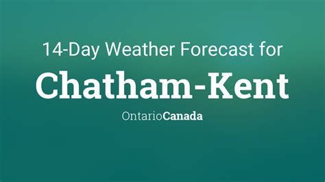 weather network chatham kent ontario