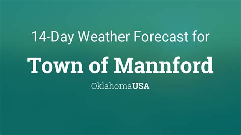 weather outlook for mannford ok