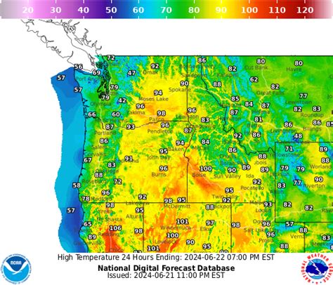 weather predictions for pacific northwest