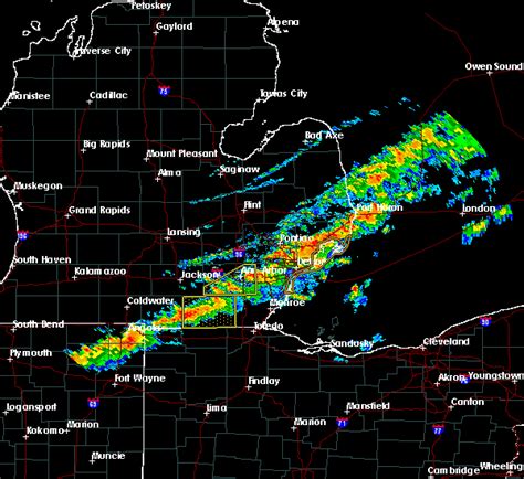 weather radar hudson mi