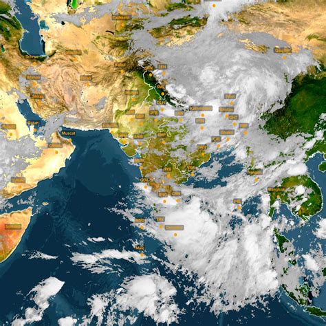 weather satellite map clouds