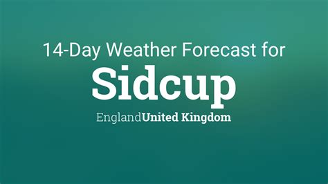 weather sidcup 14 days bbc