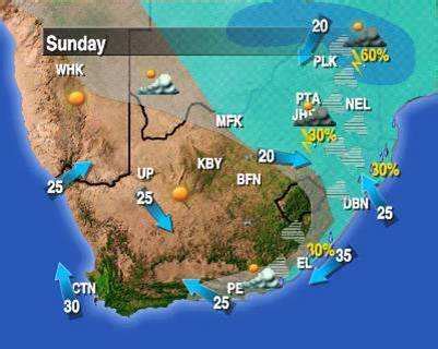 weather south africa today