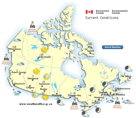 Weather Stations Canada Map
