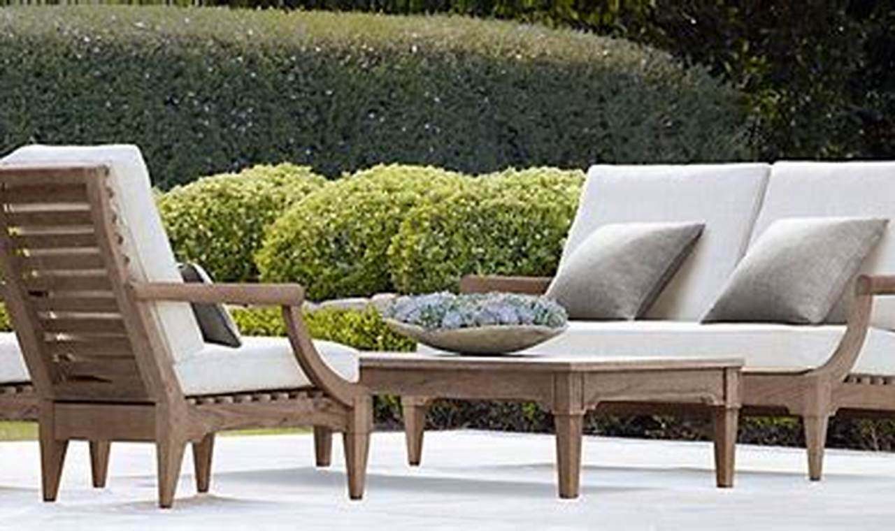 weathered grey teak outdoor furniture