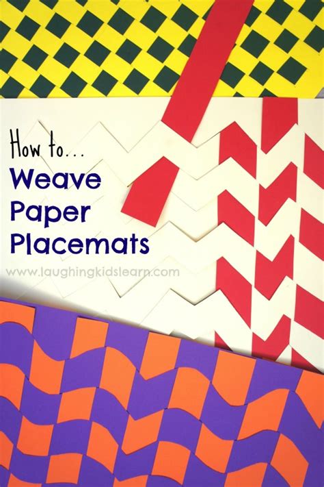 Weaving Paper Placemats