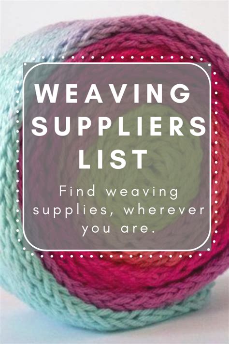 Weaving Suppliers Uk
