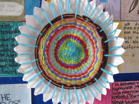 Weaving Using A Paper Plate