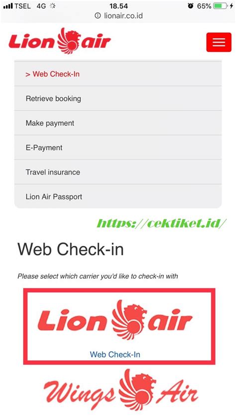 Cara Check In Online Pesawat Lion Air yang Mudah dan Cepat