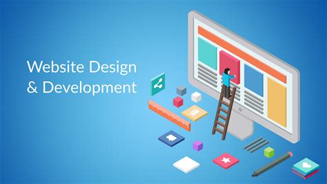Web development modern flat design isometric concept
