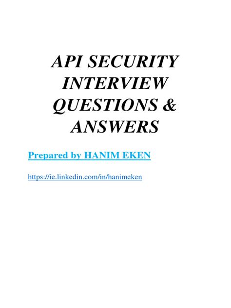 web api security interview questions and answers