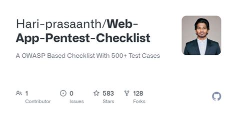 web app pentest checklist github