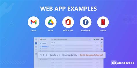 web application home page examples