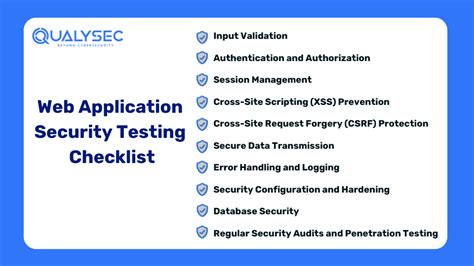 web application security testing checklist