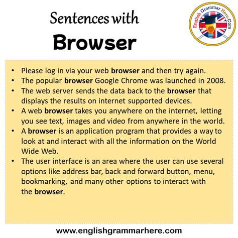 web browser in a sentence