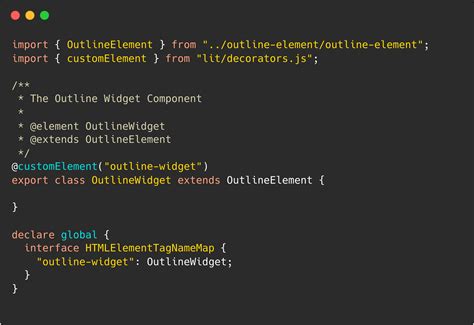 web components example code