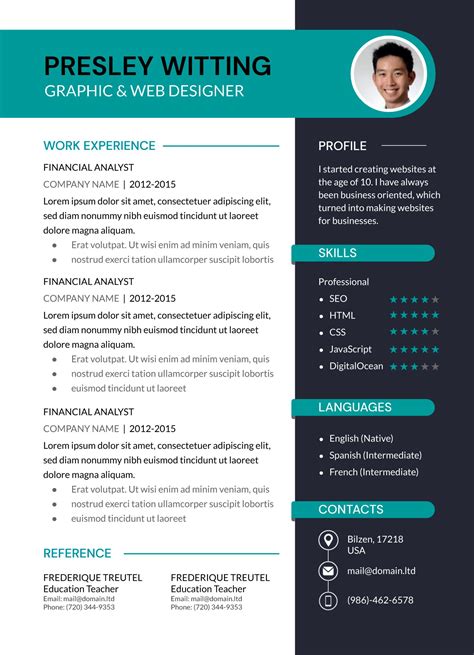 web designer resume sample doc