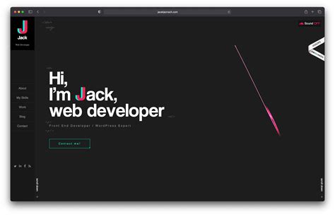 web developer portfolio website inspiration