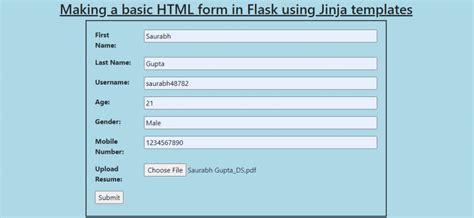  Form Flask