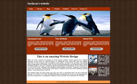 web page example html css
