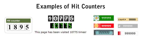 web page hit counter