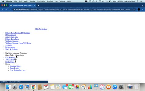web page not displaying properly in chrome