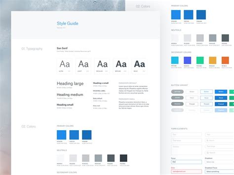 Web Page Style Guide Template